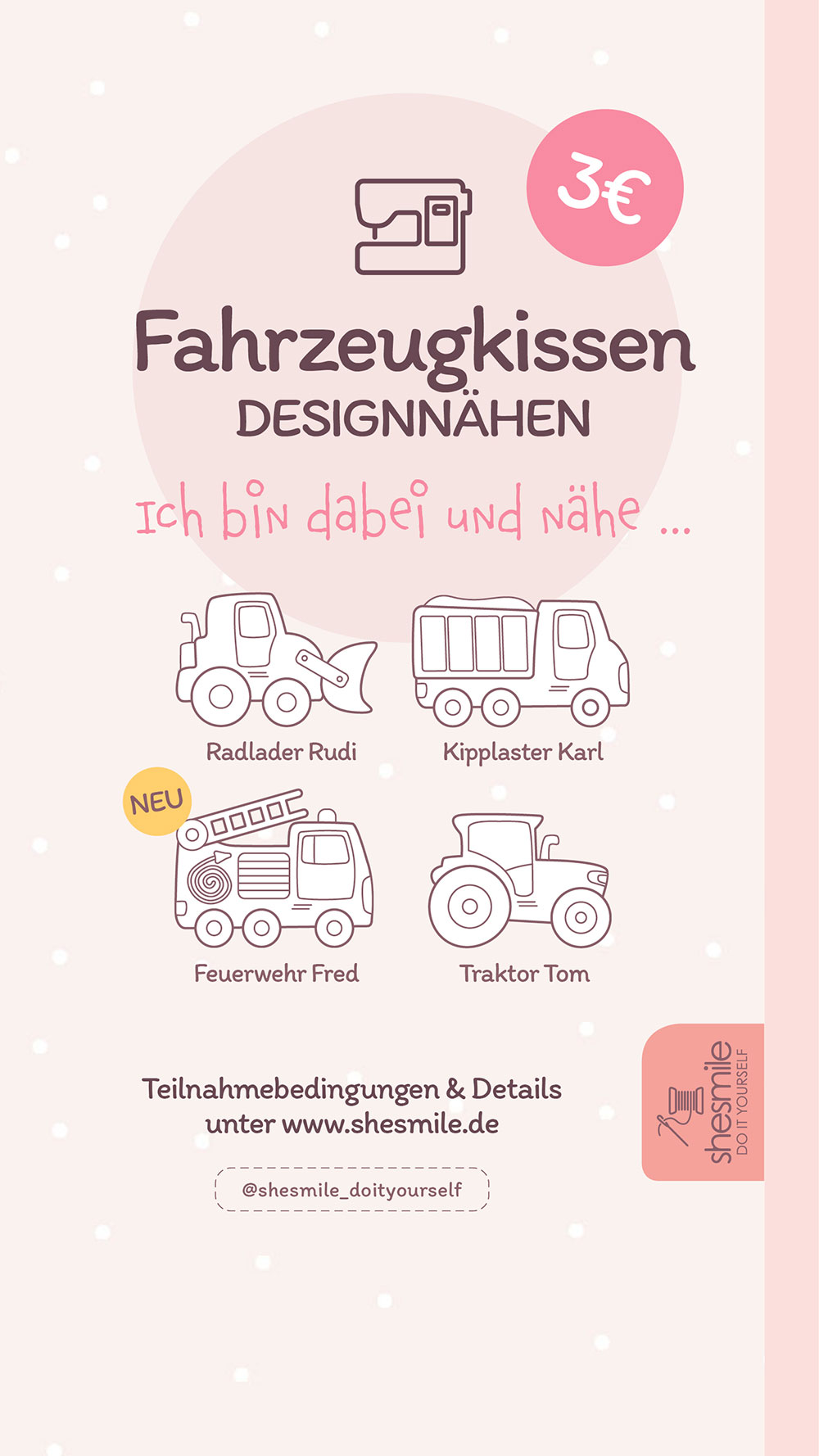 fahrzeug kuschelkissen designnaehen shesmile diy story 2