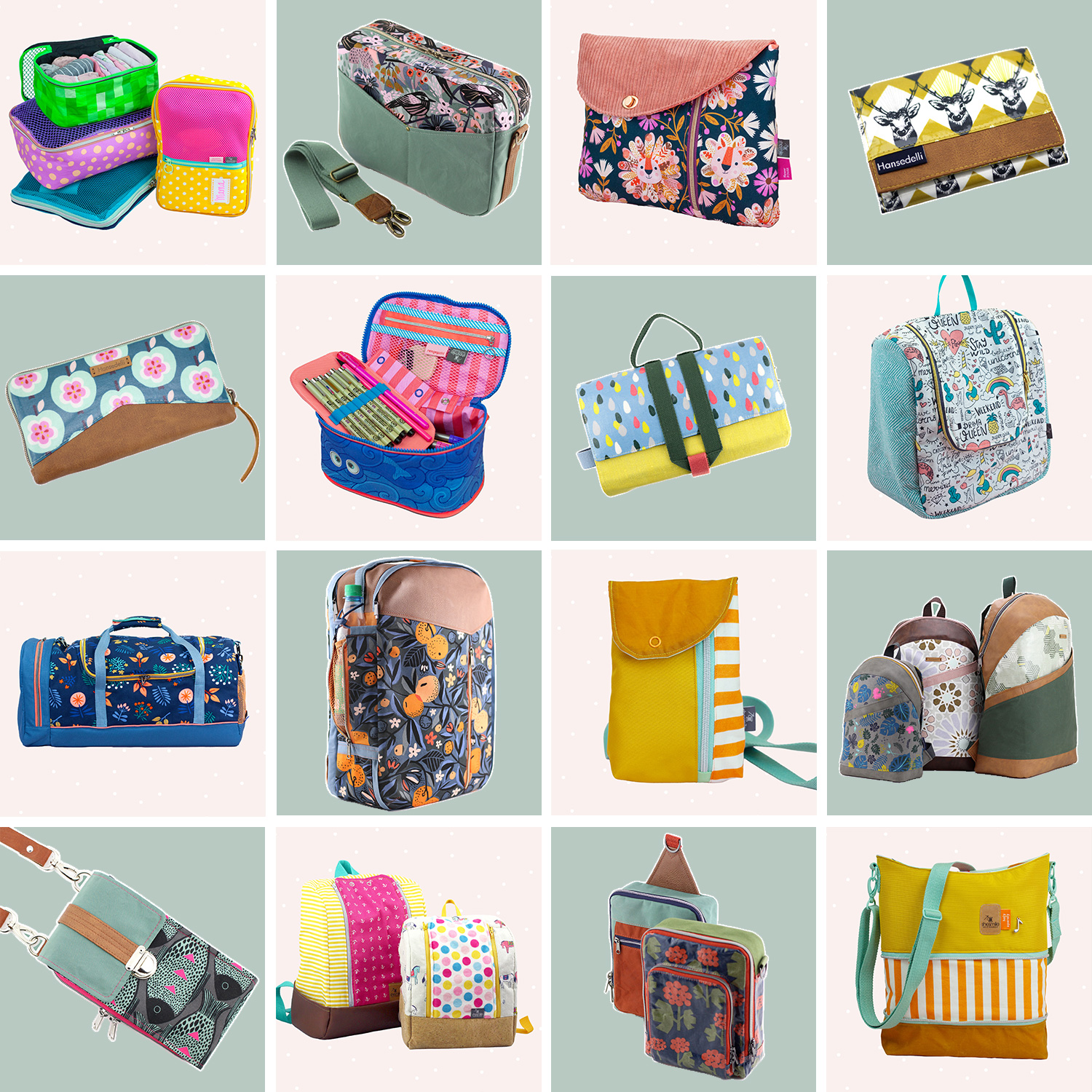 ggg26 shesmile hansedelli taschen schnittmuster collage