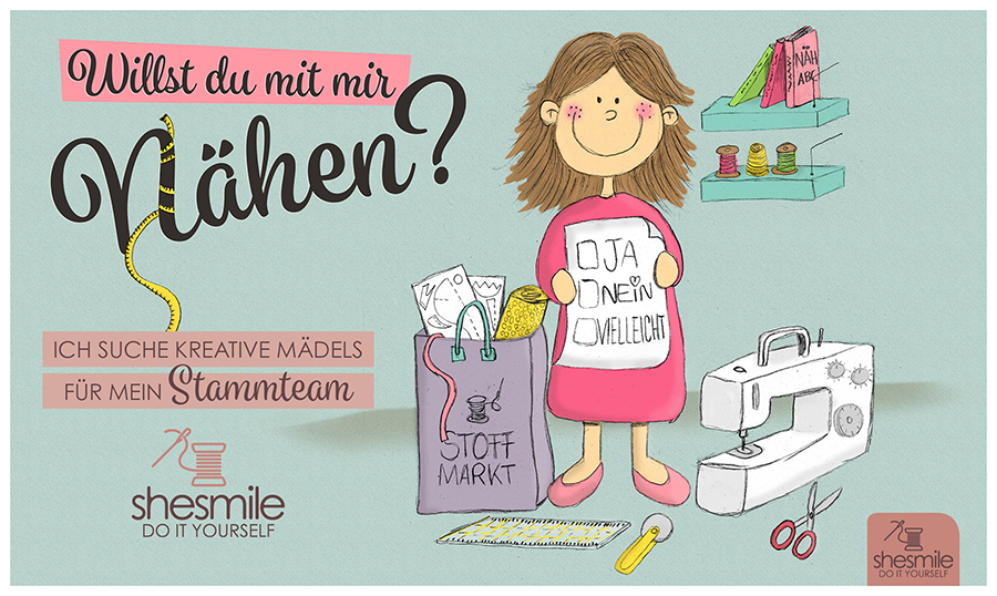 shesmile sucht kreative Mädels für das Stammteam. Bewirb dich jetzt und erarbeite mit mir und meinen Stammteam-Mädels meine nächsten E-Books und Dateien. Ich freu mich auf dich!