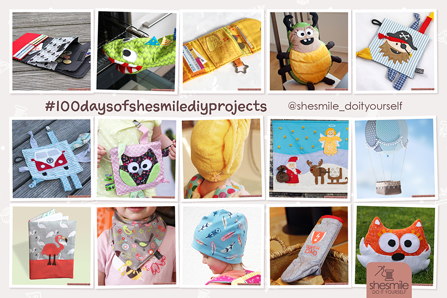 Tag 2 bis 30 - Ich mach mit beim #the100dayproject Ich zeige euch #100daysofshesmilediyprojects #shesmilewird10 ein toller Anlass um 100 meiner Nähprojekte nochmal auszukramen :)