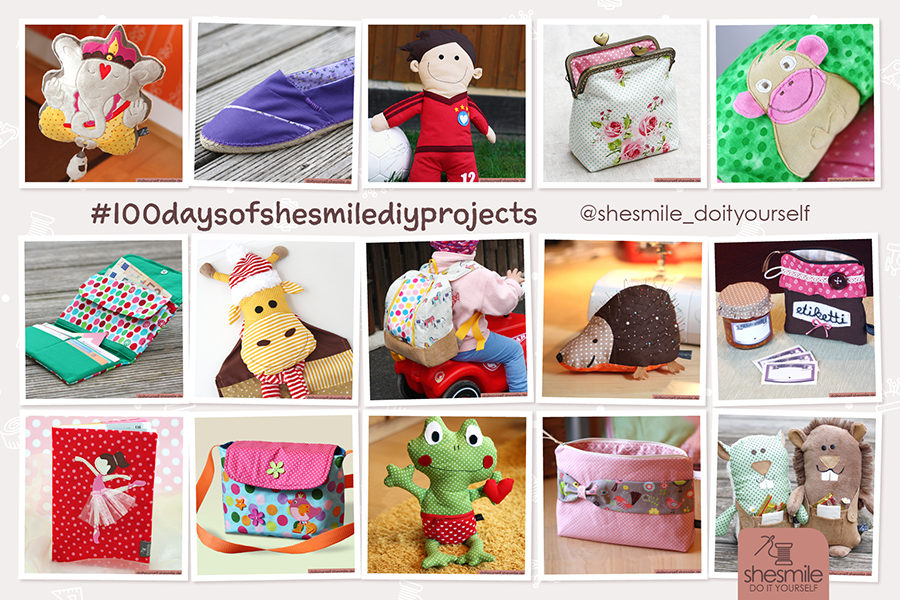 Tag 31 bis 45 - Ich mach mit beim #the100dayproject Ich zeige euch #100daysofshesmilediyprojects #shesmilewird10 ein toller Anlass um 100 meiner Nähprojekte nochmal auszukramen :)