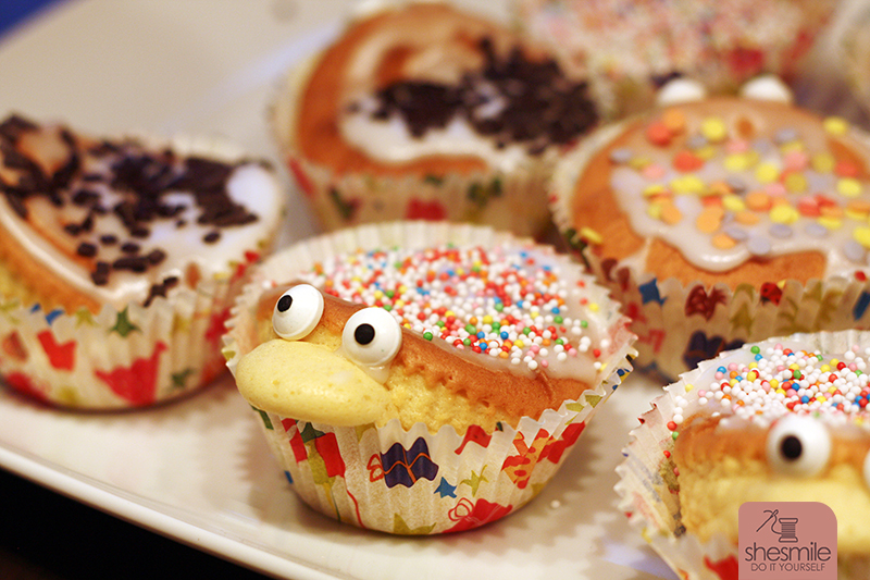 Muffins mit Nasen? Dann kleb doch Augen drauf! (Spaß in der Küche mit shesmile)
