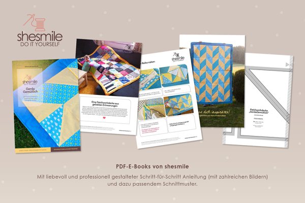 Patchworkdecke "Gerda Gemütlich"