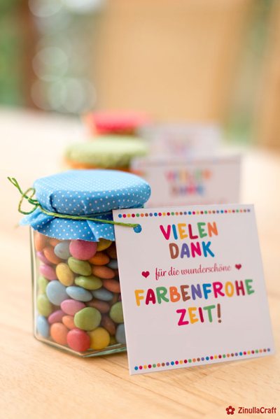 Kunterbunte Dankesgeschenke