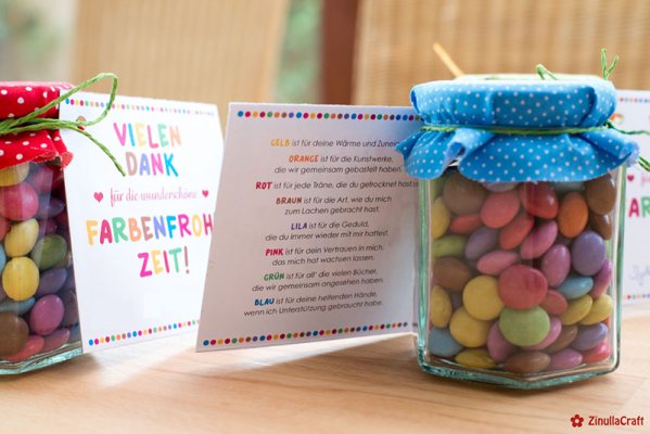 Kunterbunte Dankesgeschenke