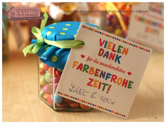 Kunterbunte Dankesgeschenke