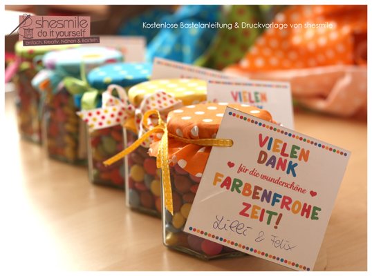 Kunterbunte Dankesgeschenke