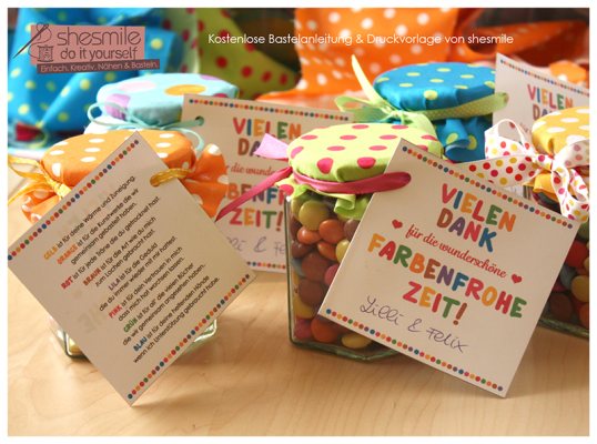 Kunterbunte Dankesgeschenke