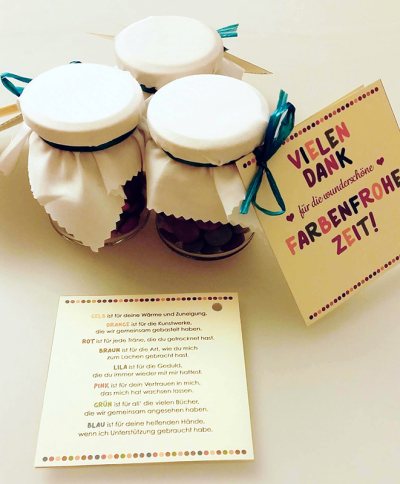 Kunterbunte Dankesgeschenke
