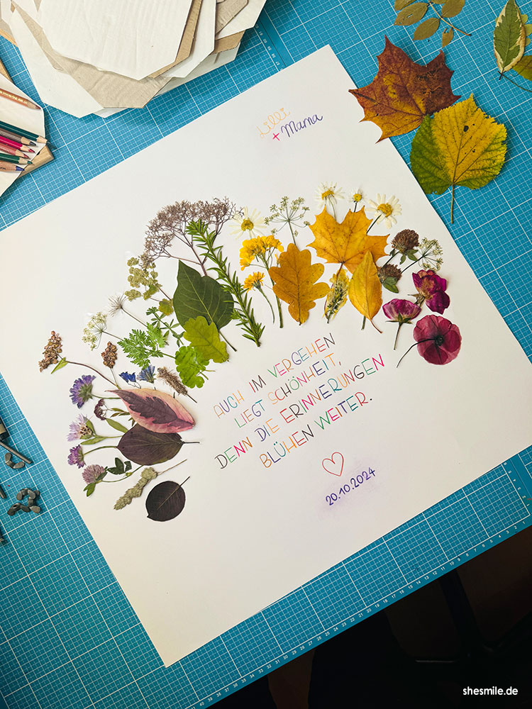 blumenbild getrocknete blumen spruch shesmile diy 014