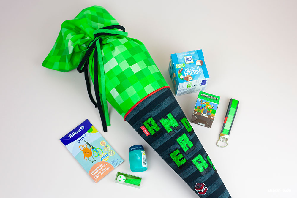 schultuete minecraft schnittmuster naehen shesmile diy 036