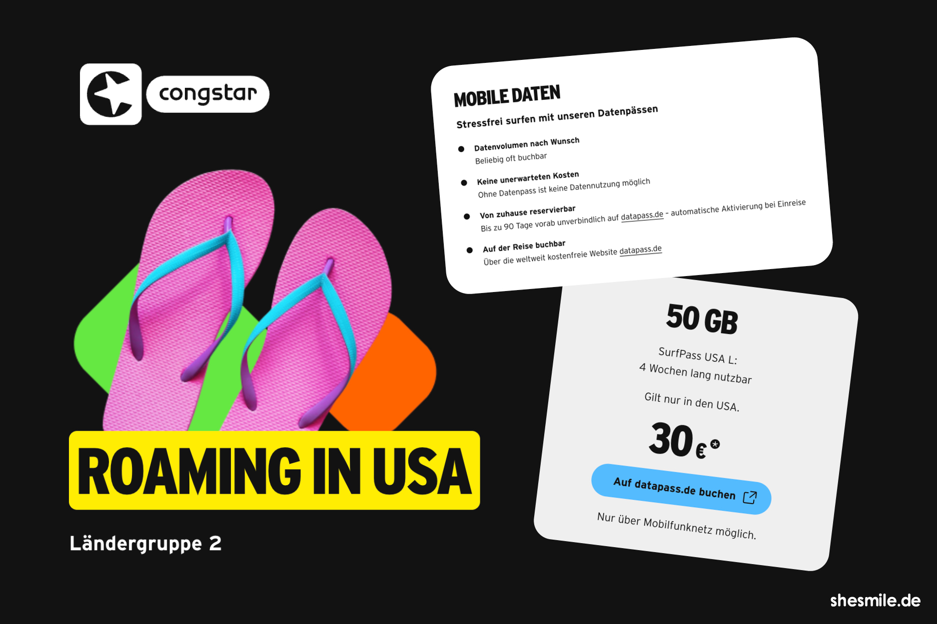congstar roaming handyvertrag usa roadtrip shesmile reisetagebuch