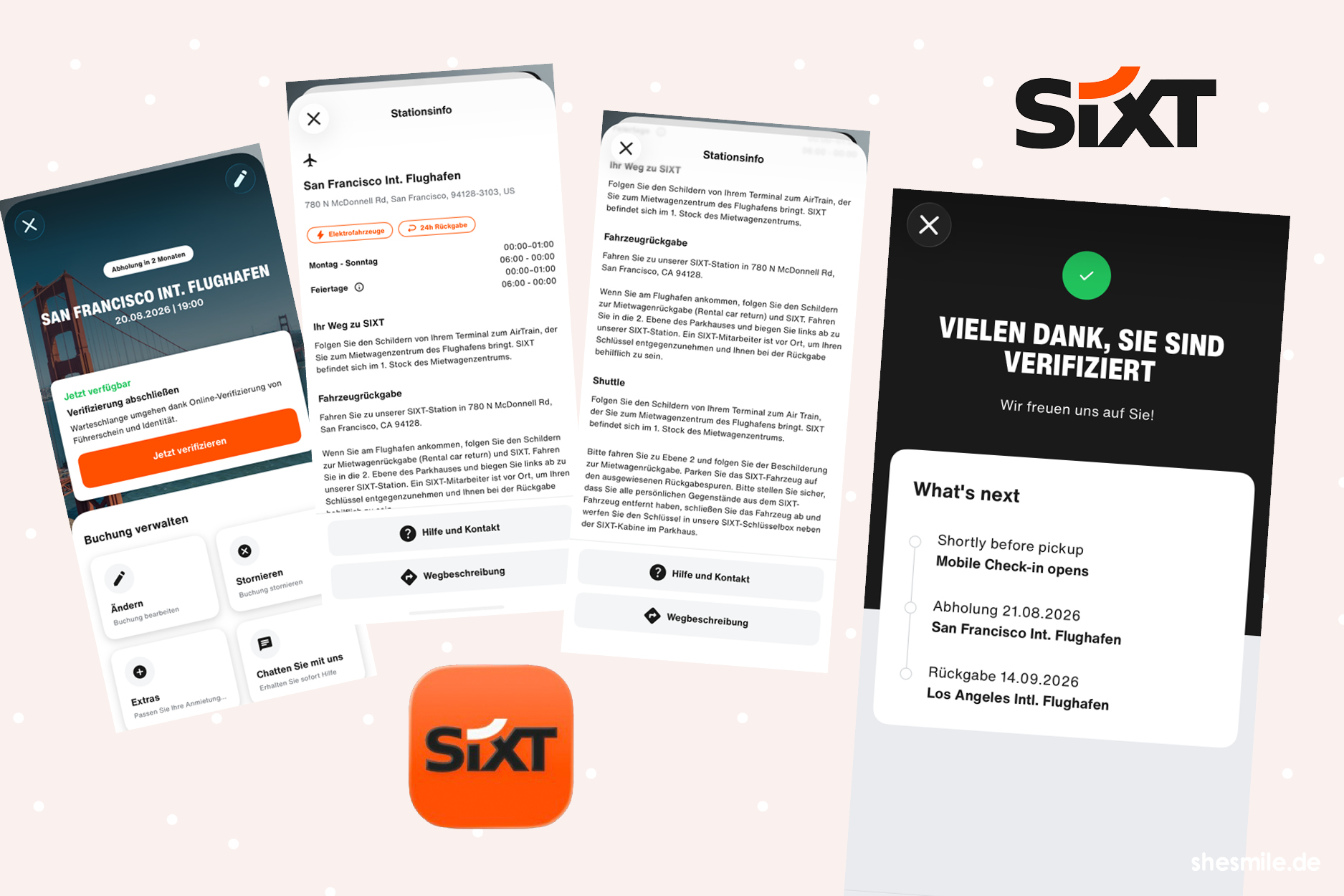 sixt app usa deutschland shesmile reisetagebuch
