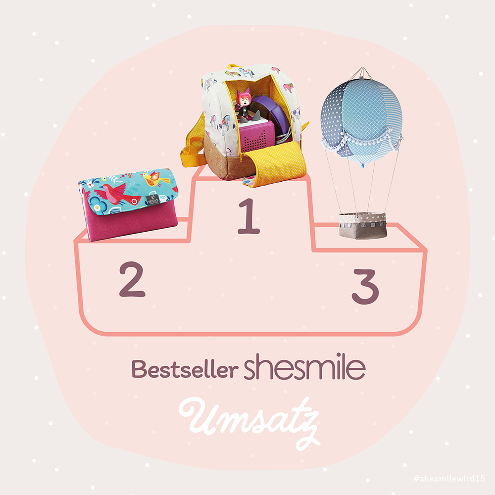 Nach Stückzahl, Umsatz und auch die Newcomer! Das sind die Top 3 shesmile Bestseller aus 15 Jahren!