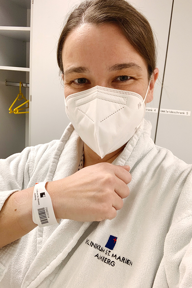 All-Inklusive Besuch im Krankenhaus. Mit Bademantel und Service Bändchen im Klinikum St. Marien Amberg