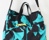 Eine-für-Alles große Handtasche - Big Elli von shesmile (Eine Nähanleitung mit Schnittmuster) Genäht aus dem Designerstoff - Användbar - von IKEA.