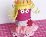 Prinzessin Klorolle - Gebastelt nach der Idee von Anita Scheiner. Aus dem Bastelbuch Schnipp. Schnapp. Wir basteln.