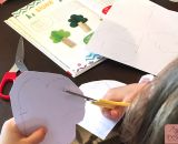 Bäume, Blumen und Pilze basteln aus Klorollen und Eierschachteln. Nach einer Idee von Frau Scheiners Kinder-Bastelbuch "Schnipp. Schnapp. Wir Basteln." Gebastelt von shesmile.