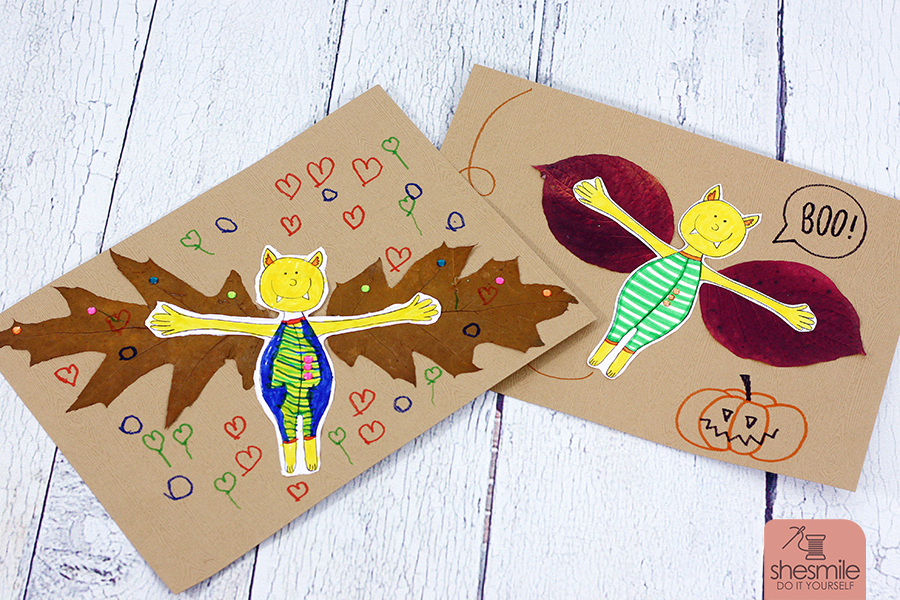 blaettertiere fledermaus druckvorlage basteln shesmile diy 003