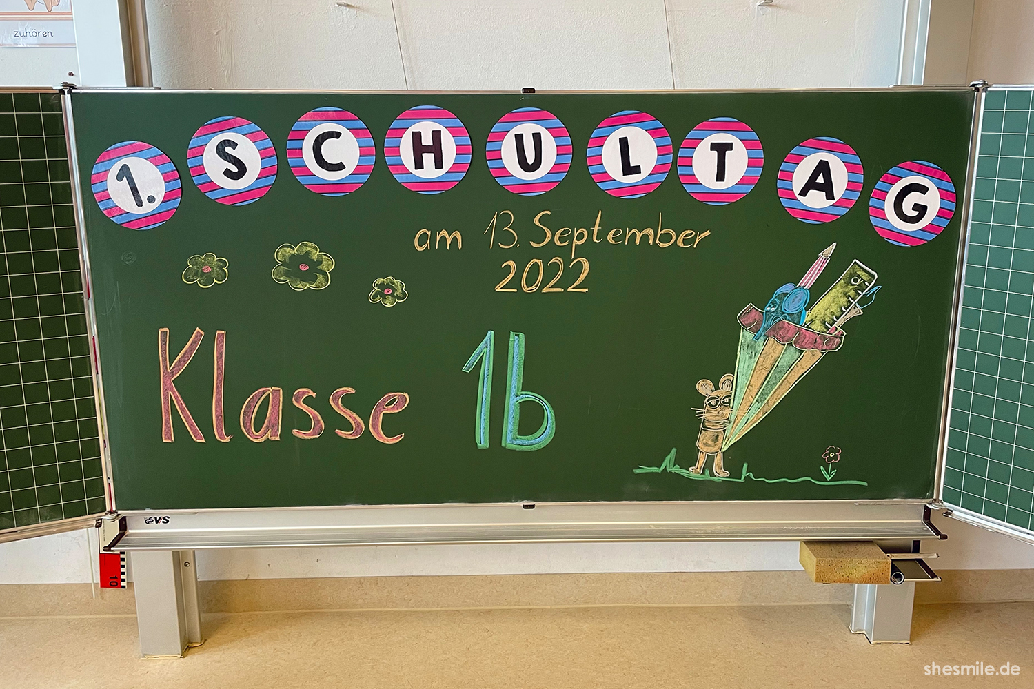 1. Schultag am 13. September 2022 in der Klasse 1b
