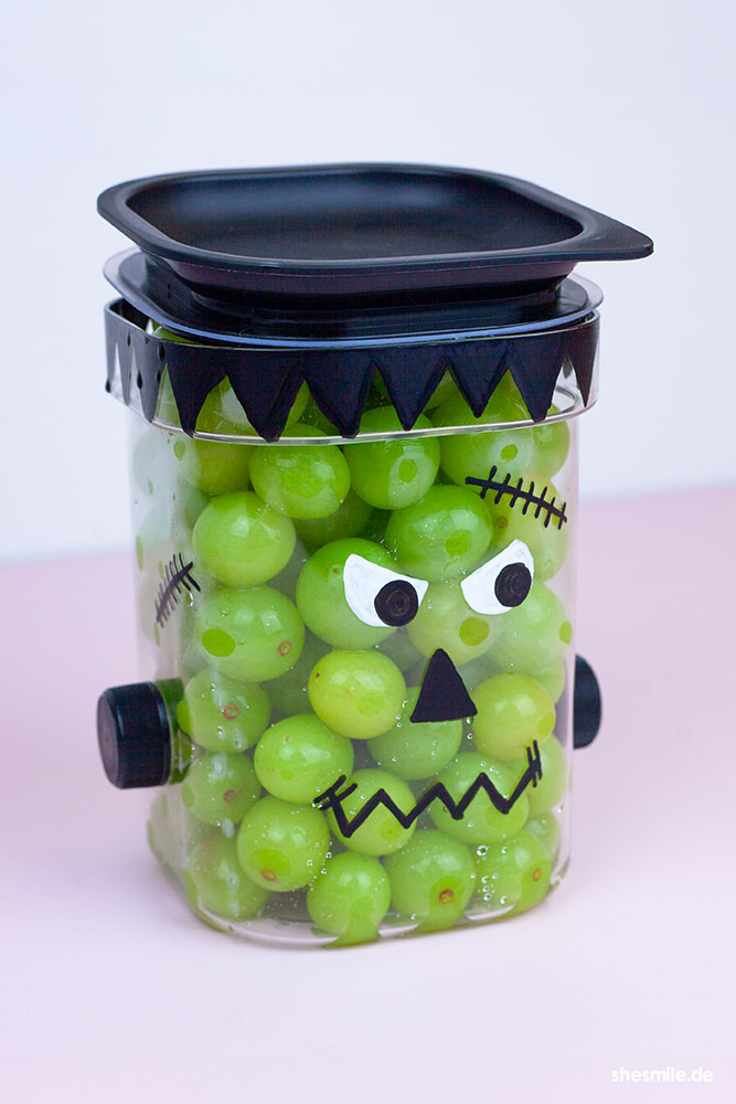 weintrauben monster glas frankenstein shesmile diy 004