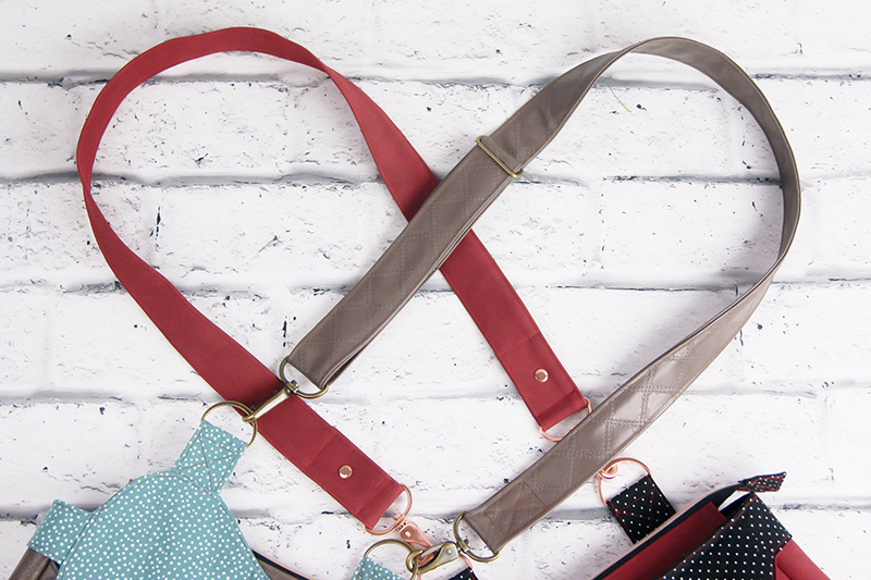 Das Gurtband zu deiner Damenhandtasche aus Leder selbernähen. Eine kostenlose Schritt-für-Schritt-Nähanleitung von shesmile. Gurtband von Netti näht.