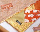 Krabbeldecke Stripes mit Nelefanten-Applikation (Nähanleitung und Applikationsvorlage von shesmile)