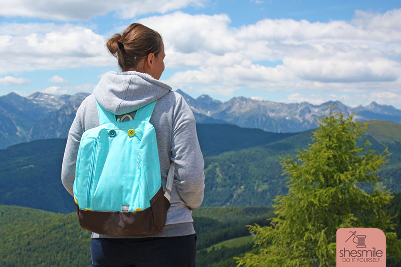Ein MidiKlapPack für mich als neue Mama-Handtasche mit Stoffen in Wunschfarbe von www.stoff.love
