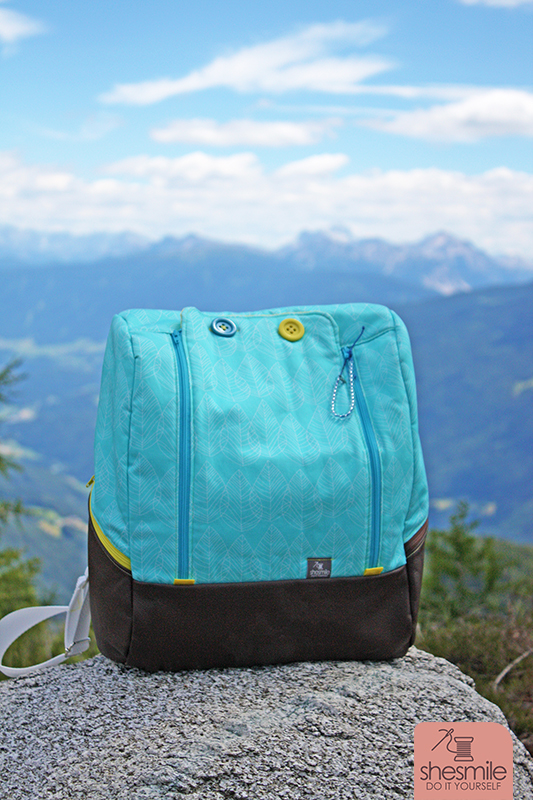 Ein MidiKlapPack für mich als neue Mama-Handtasche mit Stoffen in Wunschfarbe von www.stoff.love