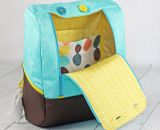Rucksack MidiKlapPack - Das Herzstück der KlapPack-Serie. Kleiner als groß und XXL, größer als klein und mittel - Midi eben (Nähanleitung & Schnittmuster als PDF-E-Book gestaltet von shesmile) Stoffe von www.stoff.love
