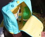 Ein Rucksack MidiKlapPack für mich als neue Mama-Handtasche mit Stoffen in Wunschfarbe von www.stoff.love (Nähanleitung und Schnittmuster von shesmile)