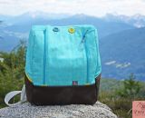 Ein Rucksack MidiKlapPack für mich als neue Mama-Handtasche mit Stoffen in Wunschfarbe von www.stoff.love (Nähanleitung und Schnittmuster von shesmile)