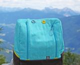 Ein Rucksack MidiKlapPack für mich als neue Mama-Handtasche mit Stoffen in Wunschfarbe von www.stoff.love (Nähanleitung und Schnittmuster von shesmile)