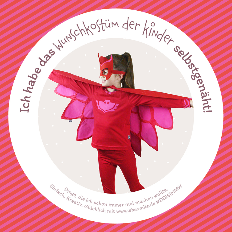 Dinge, die ich schon immer mal machen wollte! Ein Wunschkostüm für die Kinder nähen. #ddisimmw