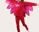 Nähanleitung und Schnittmuster gestaltet als PDF-E-Book von shesmile zum Nähen eines Eulenkostüms aus Stoff. Mit Umhang und Gesichtsmaske. Passend für ein Eulenkostüm oder PJ Masks Eulette.