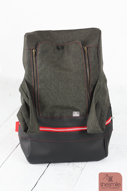 Ein Rucksack "BigKlapPack" für meinen Mann plus Video-Nähanleitung bei Youtube!
