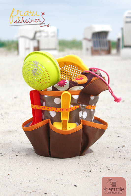 Sandspielzeug-Tasche - Buddeltäschi (Nähanleitung und Schnittmuster von Frau Scheiner schneidert, genäht von shesmile)