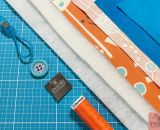 Nähanleitung für alle Größen und Modelle gestaltet als PDF-E-Book von shesmile für eine einfache, gepolsterte Schutztasche aus Stoff für Handy, Tablet, E-Book Reader oder Laptop. Schnittmuster selbst erstellen, passend für alle Größen und Modelle.