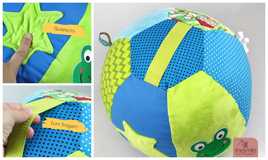 Ein Adventsballon als Spielball zum Geburtstag (Nähanleitung und Schnittmuster von shesmile)