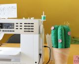 Nähanleitung und Schnittmuster gestaltet als PDF-E-Book für Frieda Kaktus. Die Zimmerpflanzen aus Stoff als Nadelkissen und Stoffbeschwerer für das Nähzimmer, für Allergiker, das Kinderzimmer, Vielreisende, kranke und alte Menschen, schattige Plätzch