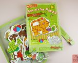 Einen Stoffbeutel als Ersatz für die kaputte Puzzle-Schachtel nähen. Platzsparend, kunterbunt und ordentlich aufgeräumt: Hallo Zipverpackt!