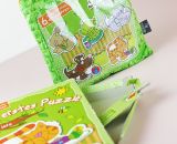 Einen Stoffbeutel als Ersatz für die kaputte Puzzle-Schachtel nähen. Platzsparend, kunterbunt und ordentlich aufgeräumt: Hallo Zipverpackt!