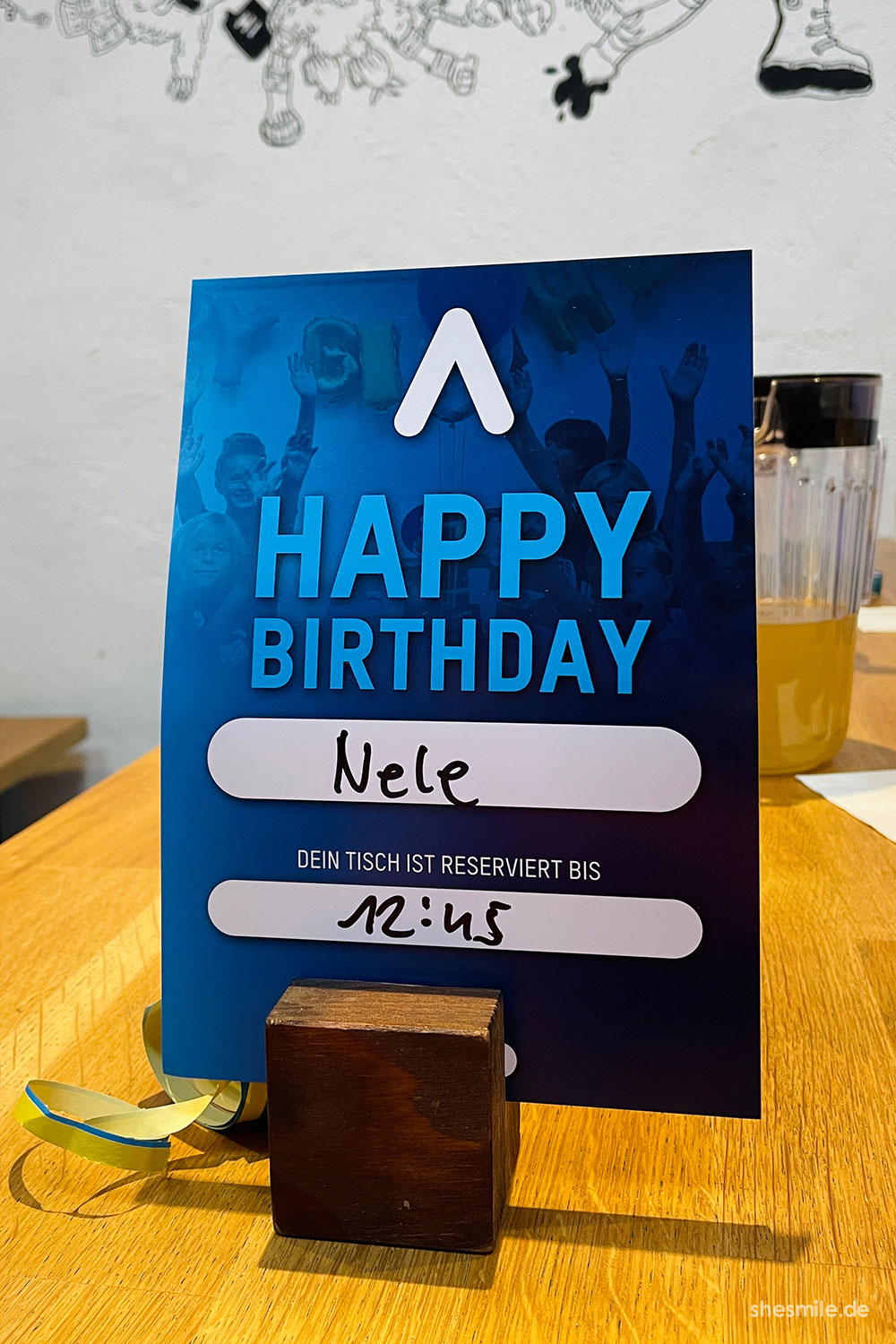 Tischaufsteller für Nele