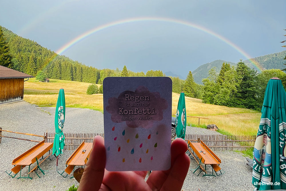 Regen ist auch nur Konfetti aus den Wolken