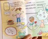Mein Kreativ-Freundebuch zum Malen, Kritzeln und Schreiben - Illustration von shesmile - Lass dich begeistern! Sammle auf 40 einheitlich gestalteten Doppelseiten unvergessliche Erinnerungen deiner besten Freunde und der Familie. Male dich, dein Liebl