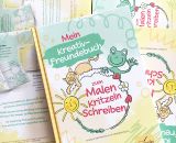 Mein Kreativ-Freundebuch zum Malen, Kritzeln und Schreiben - Illustration von shesmile - Lass dich begeistern! Sammle auf 40 einheitlich gestalteten Doppelseiten unvergessliche Erinnerungen deiner besten Freunde und der Familie. Male dich, dein Liebl
