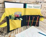 Nähanleitung und Schnittmuster gestaltet als PDF-E-Book von shesmile für eine Maltasche mit viel Platz für Malblöcke, Skizzenbücher, Buntstifte und Zeichenutensilien  Zeichenmappe Kreativ5. Genäht von NaehCram.
