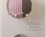 Adventskalender und Kinderzimmerdeko -Adventsballon- (Nähanleitung und Schnittmuster von shesmile) Geschenk zur Geburt, Taufe, Weihnachten oder Hochzeit.