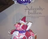 Adventskalender und Kinderzimmerdeko -Adventsballon- (Nähanleitung und Schnittmuster von shesmile) Geschenk zur Geburt, Taufe, Weihnachten oder Hochzeit.