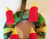 Adventskranz aus Stoff Klett mal Vier (Eine DIY-Nähanleitung mit Schnittmuster von shesmile) Ein Adventskranz ohne Feuer zum Spielen. Ideal für Kindergarten, Mama-Kind-Gruppen oder das Kinderzimmer. Außerdem eine wunderschöne Weihnachtsdeko.